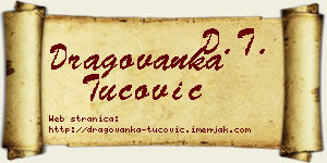 Dragovanka Tucović vizit kartica